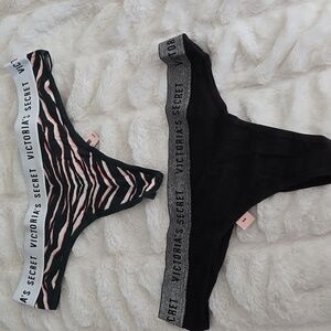 2 Pairs Thongs NWT